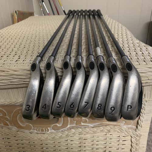 Used Right Handed Steelhead X-16 Pro Series Regular Flex Graphite Shaft Iron Set