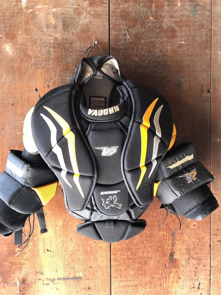 Used XL Vaughn Velocity V7 XF Pro Chest and Arm Protector Goalie Chest Protector