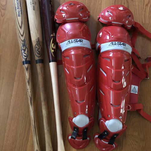 Baseball Bundle (Catching Shin Guards/ Wood Bats)