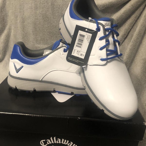 White Men's 10 (Women's 11) Callaway Golf Shoes