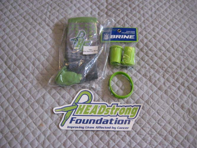 Headstrong lacrosse bundle socks magnet end cap bracelet