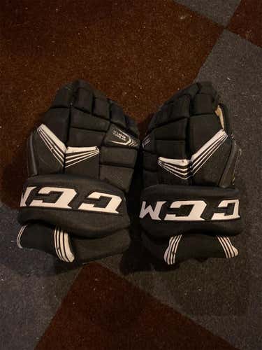 Black Used CCM Super Tacks 13"  Gloves
