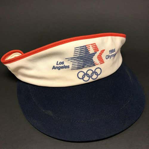 Vintage 1984 Olympic Games Visor Hat USA Los Angeles 80s Summer Olympics Jordan