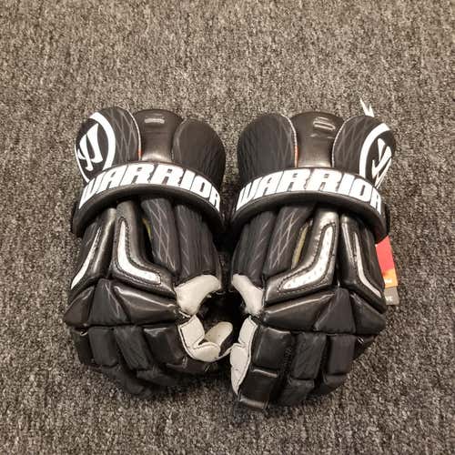 Black New Player Warrior Burn Pro Lacrosse Gloves 13"
