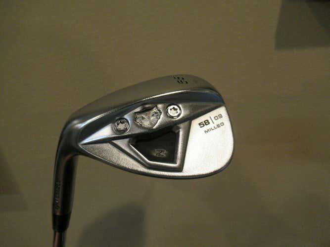 LEFT HAND MINT CONDITION TAYLORMADE TP Z 58* SAND LOB WEDGE  KBS STEEL SHAFT