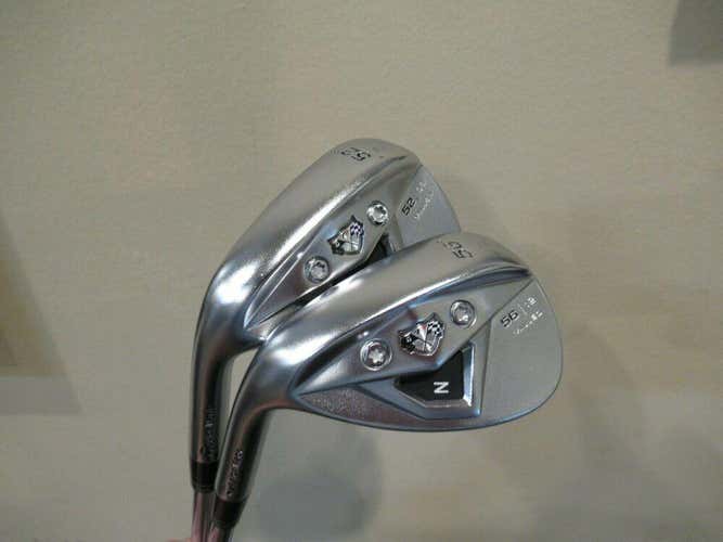 LEFT HAND MINT CONDITION TAYLORMADE TP Z WEDGE SET 52* & 56* KBS STEEL SHAFT