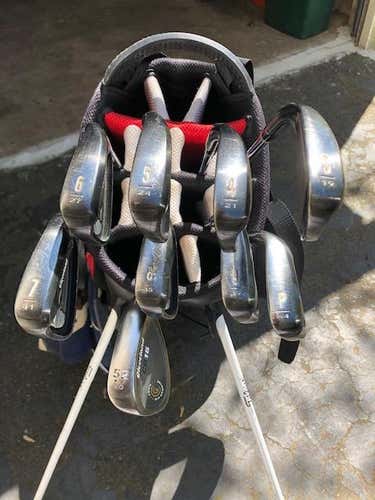 Cleveland CG16 Black Pearl Irons 3-PW & GW Steel Shaft Reg. flex