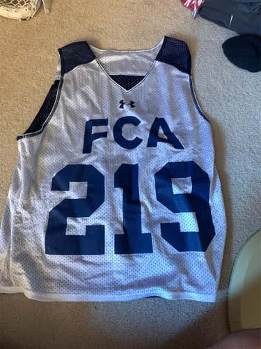 Fca Lacrosse Team Issued Blue And White Practice Jersey
