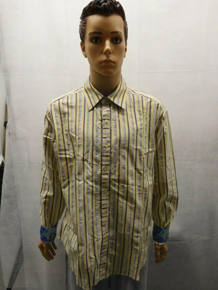 Yellow Robert Graham Button Down Flip 