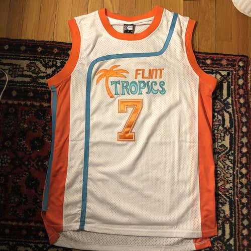 Semi Pro Flint Tropics Coffee Black White Men's Large Jersey