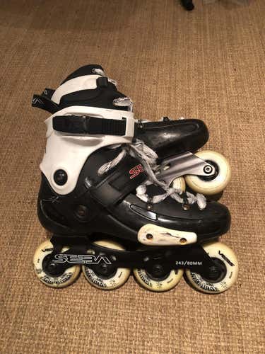 Black used Seba fr1 inline skates Size 8