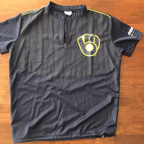 Milwaukee Brewers Quarter Zip Pullover Shirt