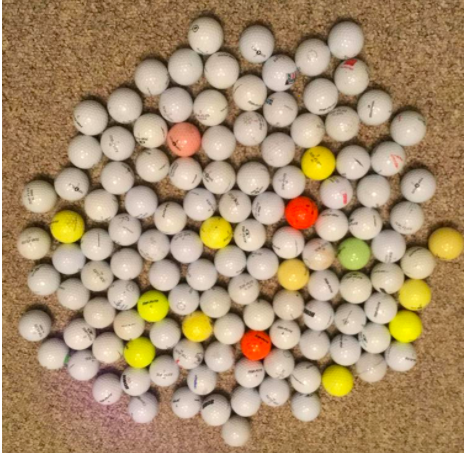 125 Used Top Flite Golf Balls