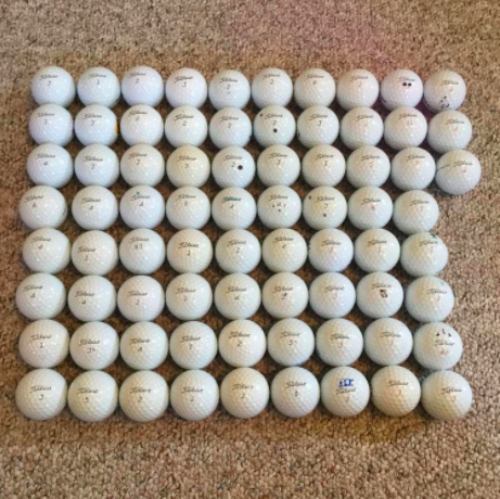 75 Used Titleist Pro V1/V1x Golf Balls