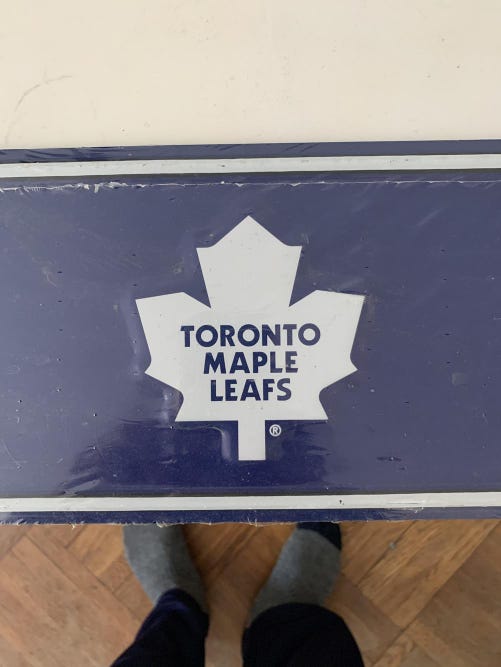 New maple leafs man cave sign