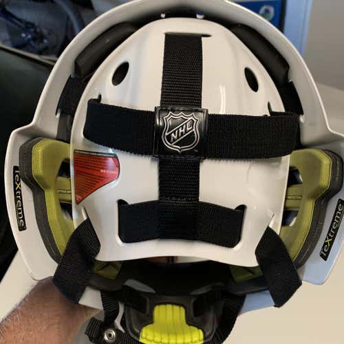 White Used Bauer Concept C1 Goalie Mask