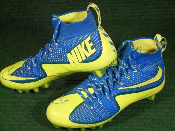 **For @Kadencruz2** EUC Mens Original Nike Vapor Untouchable TD Football Cleats Blue Lime Green 11.5