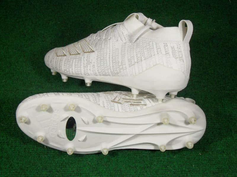 New Adidas Adizero 8.0 Low Three Stripe Life Football Cleats White