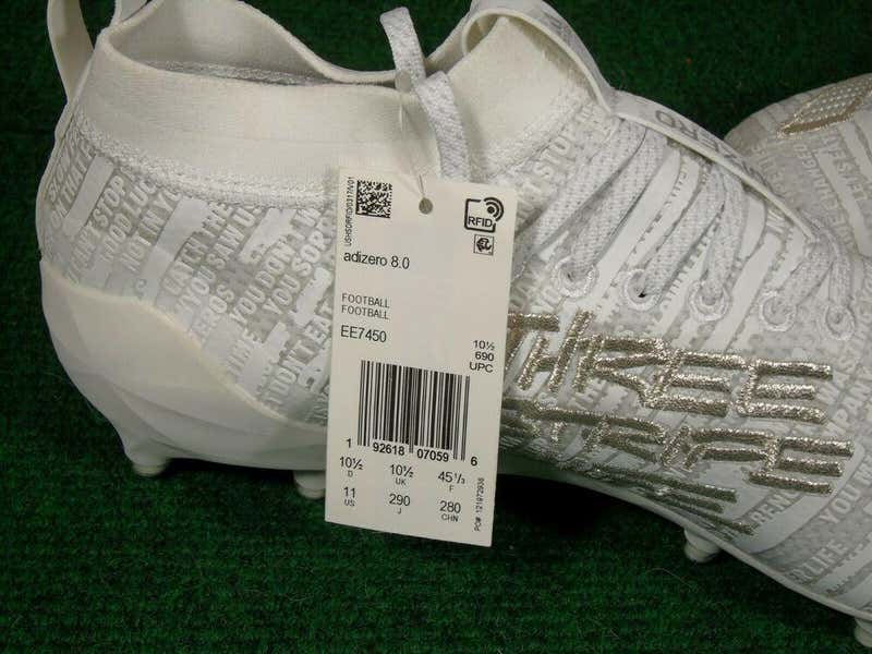 New Adidas Adizero 8.0 Low Three Stripe Life Football Cleats