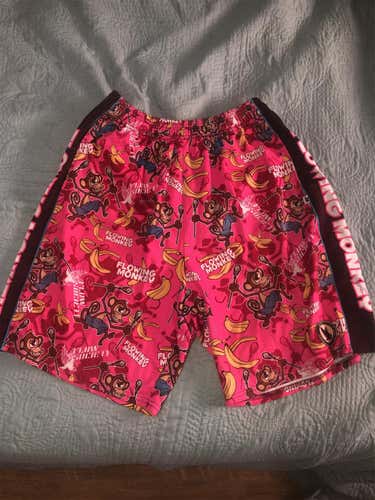 Used Flow Society Monkey Lacrosse Shorts