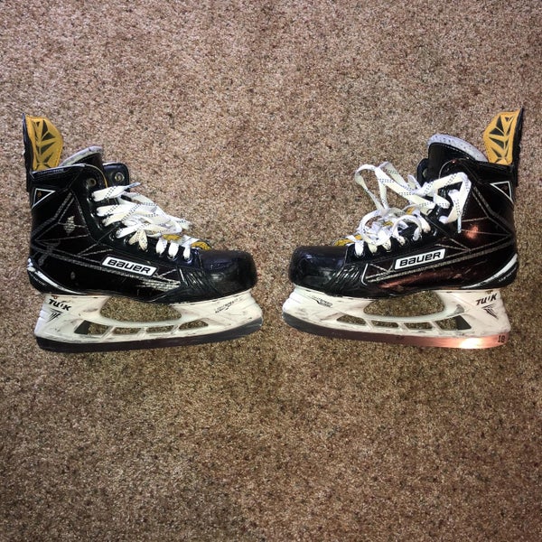 Used Bauer Supreme 1S D&R (Regular) Pro Stock Size 9.5 Hockey Skates