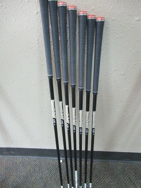 DYNAMIC GOLD BLACK 105g S300 STIFF FLEX IRON SHAFT PULLS .355T 37 1/8" - 34 1/2"