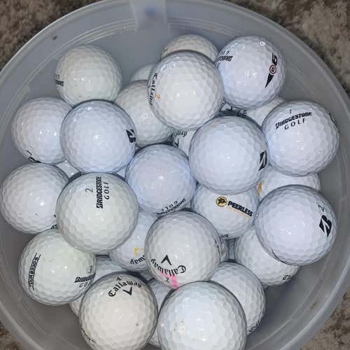 50 USED CALLAWAY AND BRIDGESTONE GOLF BALLS - GREAT CONDITION - MESSAGE ME