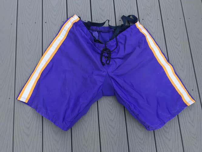 Used Senior Large Warrior Pant Shell Purple/Yellow/White