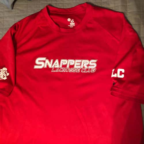 Snapped Lacrosse Adult Large  Shirt