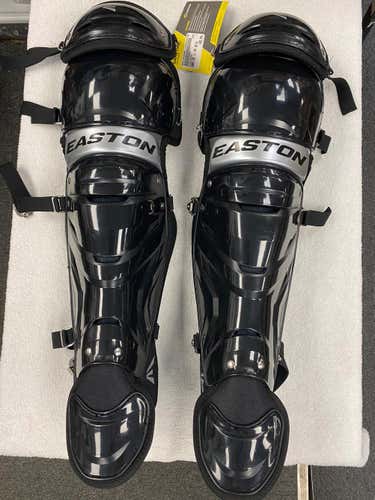 Black New Intermediate Easton Catcher's Shin Guards