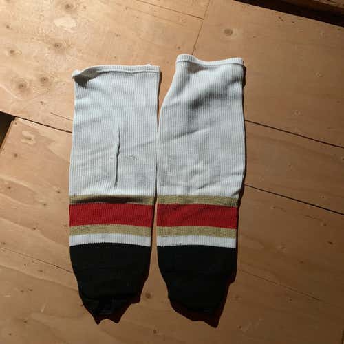 NJ Rockets White Senior Large Socks