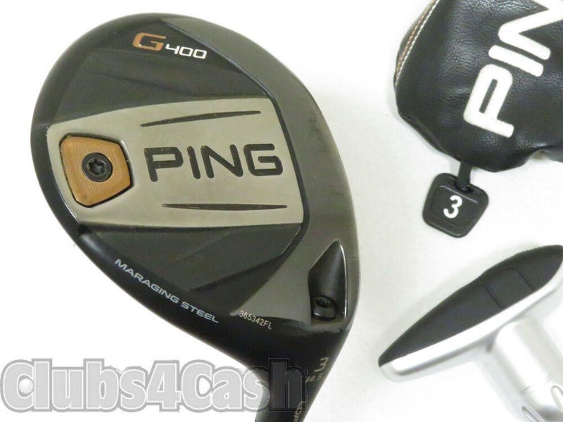 Ping G400 Fairway 14.5* 3 Wood TOUR 75 X Flex +Cover & Tool #39317