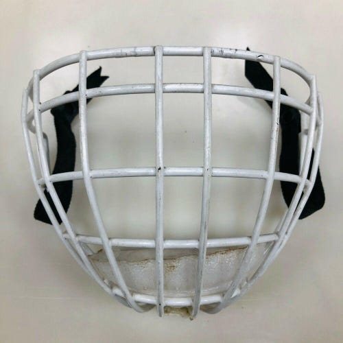 Vintage Calcoat 424 Ice Hockey Goalie Cage White equipment facemask junior JR mask