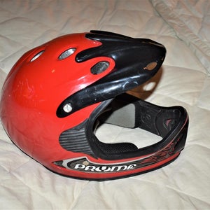 Pryme Motocross Helmet, Red - Small/Medium