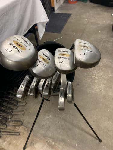Used Wilson Pro Staff Wd 13 Piece Graphite Ladies Golf Womens Package Sets