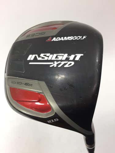 Used Adams Golf Insight Xtd A30s 10.5 Degree Graphite Regular Golf Drivers
