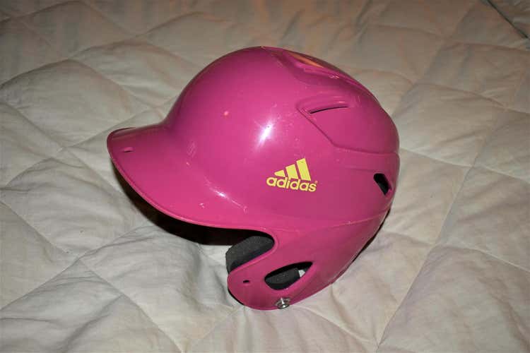 Adidas Baseball Batting Helmet, Pink, 6 - 6 1/2