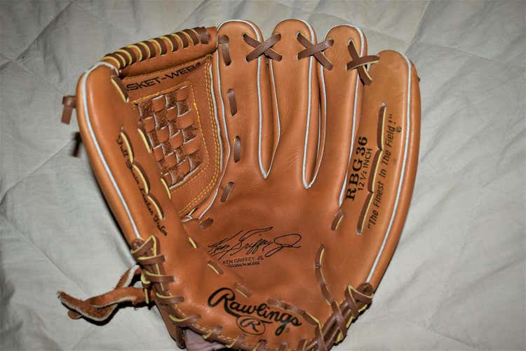 Rawlings RBG36 Ken Griffey JR Autograph Model Baseball Glove, 12 1/2 Inch - Like New