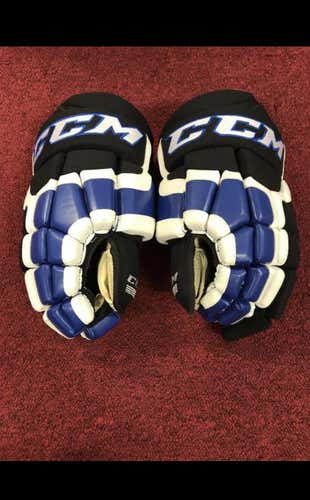 Black Used CCM HG41 15" Pro Stock Gloves