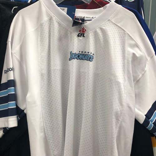 Toronto Argonauts CFL Souvenir White New Adult Men's XL Reebok Jersey