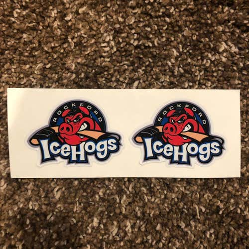 Rockford Icehogs 2.5" Helmet Stickers (see description)
