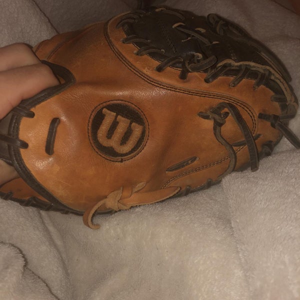 Orange Used Catcher's PUDGE 32.5" Baseball Glove