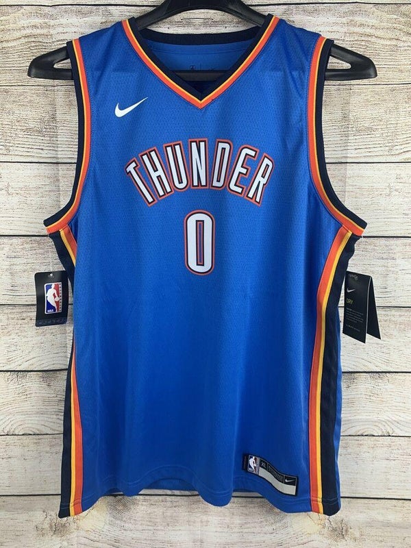 Oklahoma City Thunder Russell Westbrook Adidas Jersey Youth Large OKC NBA  Orange
