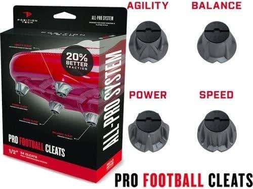 Position Tech - All-Pro System - Football 1/2" Pro Football Cleats - 34 Cleats