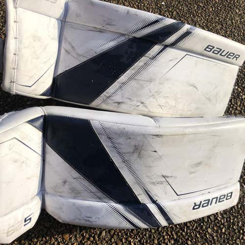 Blue Used 29" Bauer Supreme S29  Goalie Leg Pads