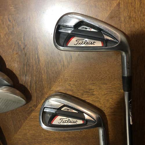 Used Right Handed AP1 714 Stiff Flex Steel Shaft Iron Set