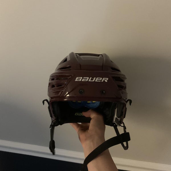 Maroon Bauer Reakt 150 Hockey Helmet Used