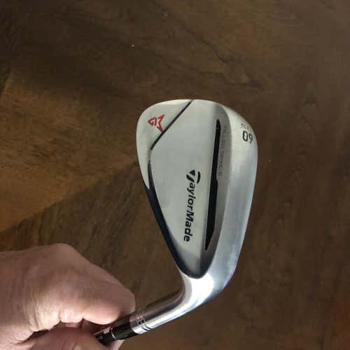 Used Right Handed Milled Grind Satin Chrome Wedge Flex Steel Shaft Wedge