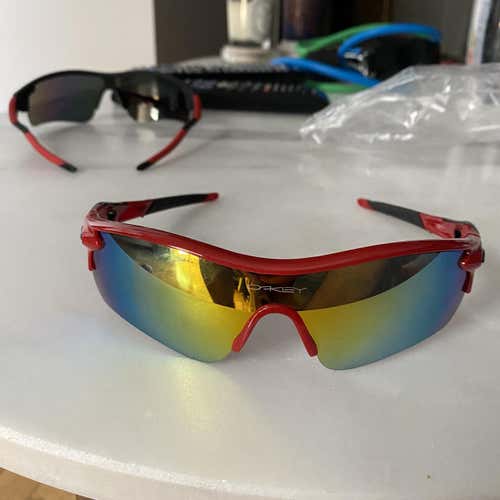 AAA replica Red Unisex One Size Fits All Oakley Radarlock Sunglasses