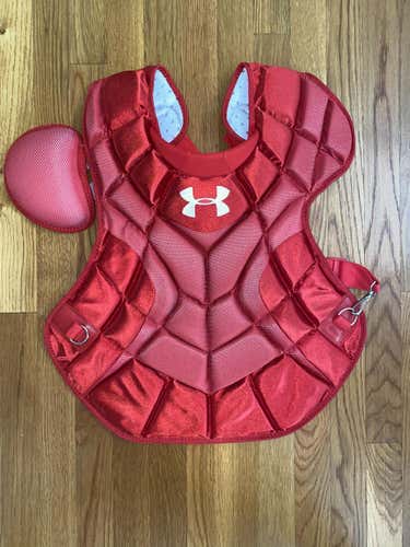 New Under Armour Catcher's Chest Protector (Limited Edition All Red Color Scheme)